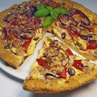 Pizza low-carb glutenfrei sojafrei superfood leinsamen pizzateig backmischung pizzamischung keto