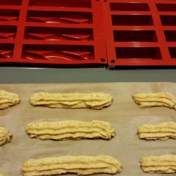 Schokoriegel Eclair mit Haselnusscreme