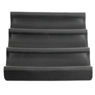 Lurch Flexiform Baguetteform 36x28,5cm 3fach braun mit feinmaschiger Netzstruktur