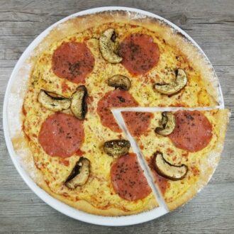 Rezept Steinofenpizza low carb glutenfrei Pizza vom Stein selbstgemacht mit Bambusfaser lecker14