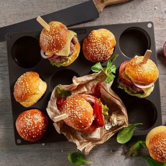 Flexiform BurgerBun Size S Ø6cm 12fach braun