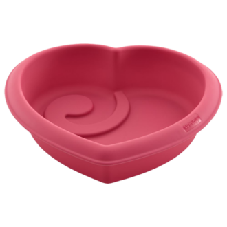 Lurch Flexiform Herz Silikonform "Back die Hälfte" für kleine Kuchen 19cm
