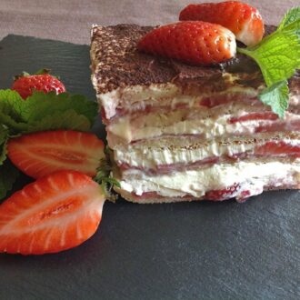 Rezept Erdbeer-Lasagne lowcarb glutenfrei