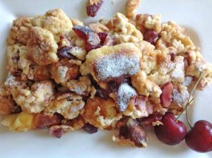 Rezept Kirschen-Schmarrn mit Skyr lowcarb glutenfrei