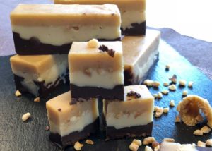 Karamell-Nougat-Riegel lowcarb keto