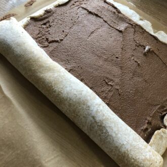 Rezept Gewickelter Marzipan-Rum-Schoko-Stollen lowcarb