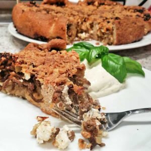 Rezept Hackfleisch-Feta-Rolle (mit Koriander-Dip) lowcarb glutenfrei