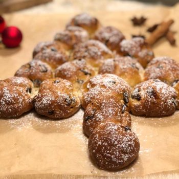 Rezept Weihnachtsbaum mit Rumrosinen LowCarb Glutenfrei