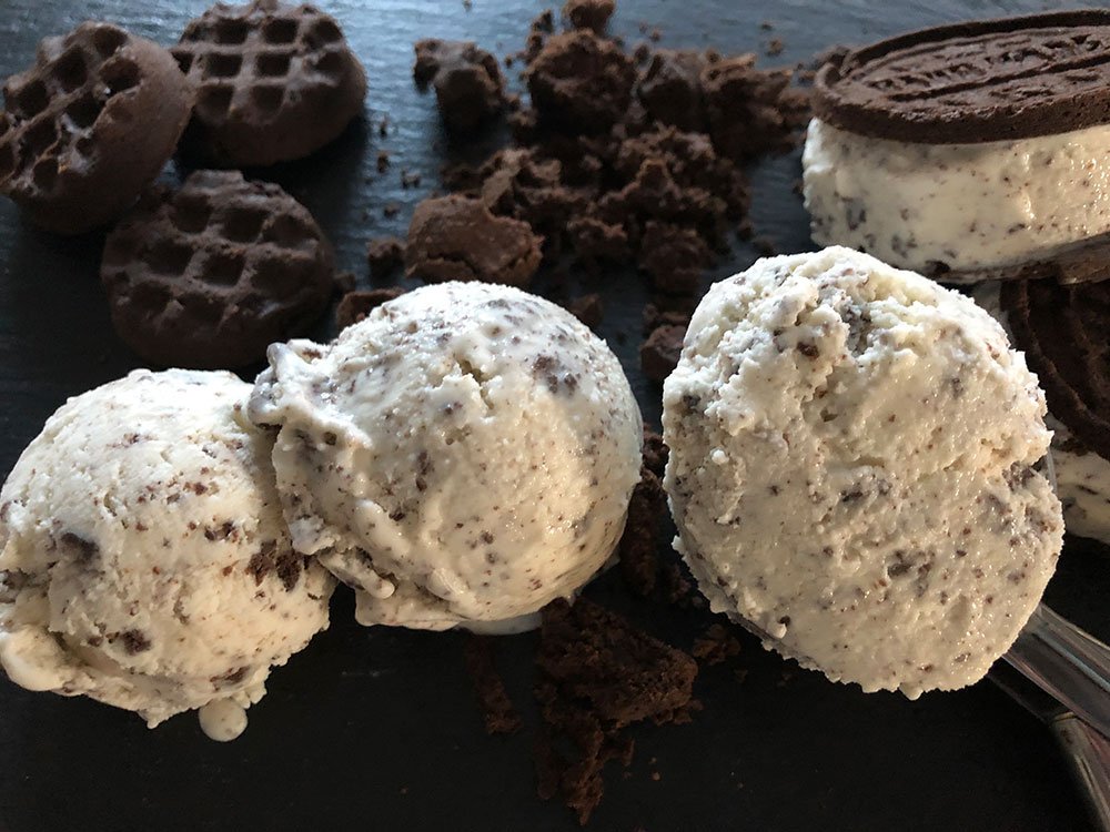 Rezept Cookies & Cream Eis lowcarb zuckerfrei keto