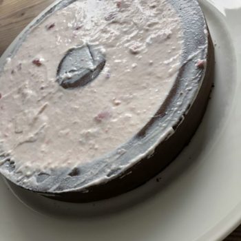 Rezept Schokoladentorte mit Erdbeer-Ricotta-Joghurt-Füllung lowcarb glutenfrei