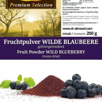 Fruchtpulver WILDE BLAUBEERE Blaubeerpulver gefriergetrocknet 100% Natur