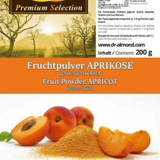 Fruchtpulver APRIKOSE Aprikosenpulver gefriergetrocknet 100% Natur