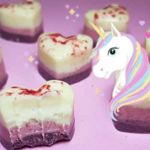 Rezept Einhorn Schokolade zum Selbermachen low-carb zuckerfrei keto