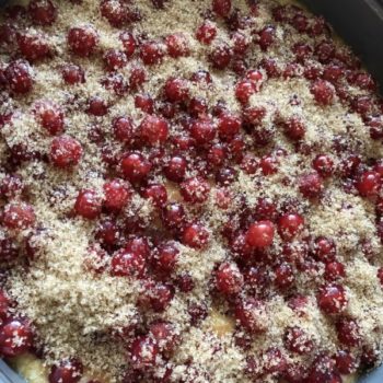 Rezept Johannisbeerkuchen mit Kokos Baiserhaube lowcarb keto kalorienarm