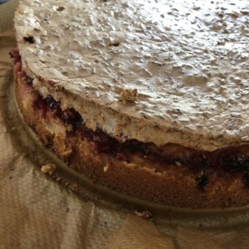 Rezept Johannisbeerkuchen mit Kokos Baiserhaube lowcarb keto kalorienarm