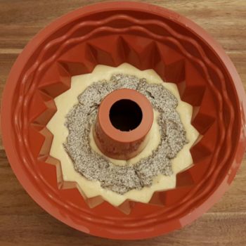 Rezept Rahm Mohn Zwetschgen-Pflaumen Gugelhupf lowcarb glutenfrei kalorienarm