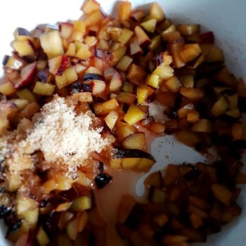 Rezept Quarkknödel aus dem Backrohr mit Zwetschgenpudding an Rotweinzwetschgen lowcarb glutenfrei