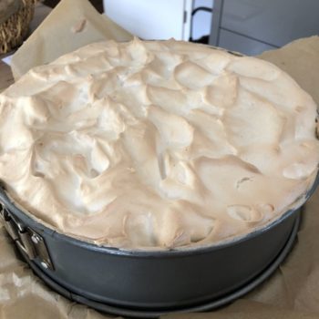Rezept Pflaumen-Käsekuchen mit Baiserhaube lowcarb glutenfrei