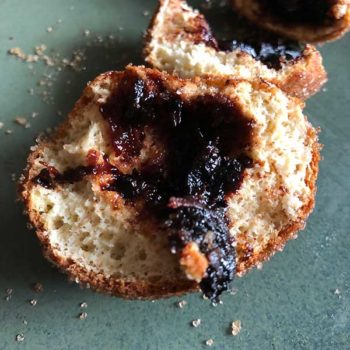 Rezept Quarkbälle mit Powidl Fülle aus dem Airfryer lowcarb glutenfrei kalorienarm