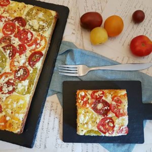 Rezept Pikanter Tomatenkuchen lowcarb glutenfrei