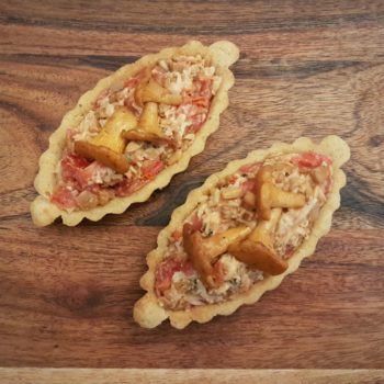 Rezept Tomaten Pfifferling Eierschwammerl Canapé lowcarb glutenfrei keto kalorienarm