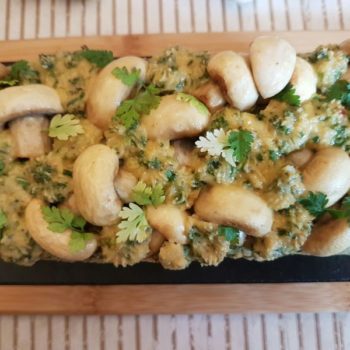 Rezept Champignonkuchen mit Cheddar lowcarb glutenfrei keto kalorienarm