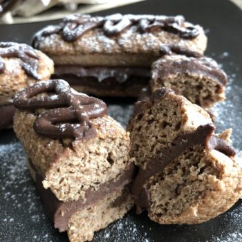 Rezept Spekulatiusbiskuits mit Weihnachtsganache lowcarb keto glutenfrei