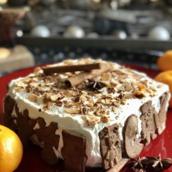 Rezept Spekulatius-Käse-Sahne Torte lowcarb keto glutenfrei