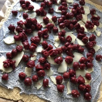 Rezept Mohn Kirsch Quark Marzipan Strudel low carb glutenfrei