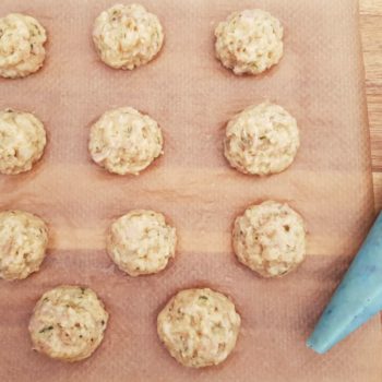 Rezept Schinken Brandteigkrapferl mit Frischkäsefülle lowcarb glutenfrei