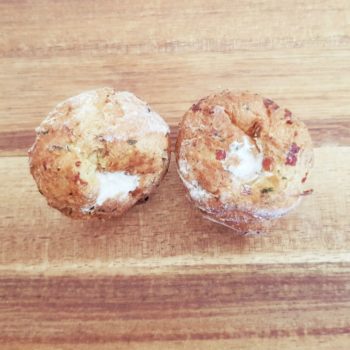 Rezept Schinken Brandteigkrapferl mit Frischkäsefülle lowcarb glutenfrei