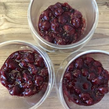 Rezept Dessert a la "Schwarzwälder Kirsch" im Glas lowcarb glutenfrei