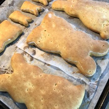 Rezept Osterhasen aus Mandelteig low carb glutenfrei keto