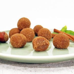 Rezept Kollagenkugeln Cookie Dough Karamell-Zimt lowcarb glutenfrei keto