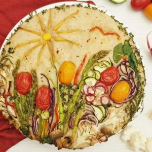 Rezept Gemüse Foccacia zum Grillen lowcarb glutenfrei keto