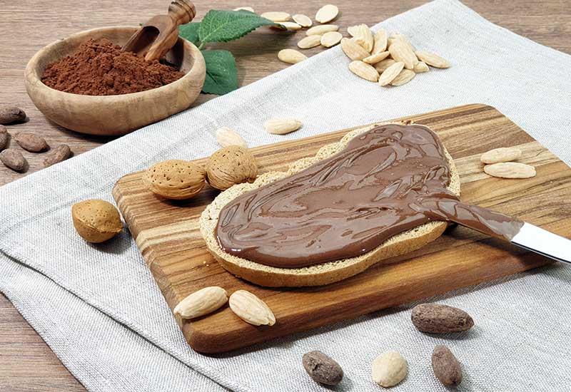 Nuketo SCHOKO-MANDEL Gourmet Nougat-Creme low carb keto | ohne Zuckerzusatz | ohne Palmöl | ohne Haselnüsse