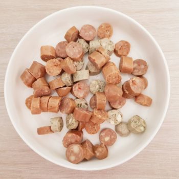 Rezept Grillwurstballs mit Sommer Salsa & Brotchips lowcarb glutenfrei