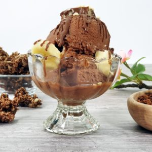 Rezept Kollagen-Protein-Eis Schoko-Banane lowcarb kalorienarm
