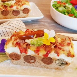 Rezept Gebackenes Wurstbrot lowcarb glutenfrei