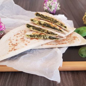 Rezept Gözleme mit Spinat und Schafskäse lowcarb glutenfrei