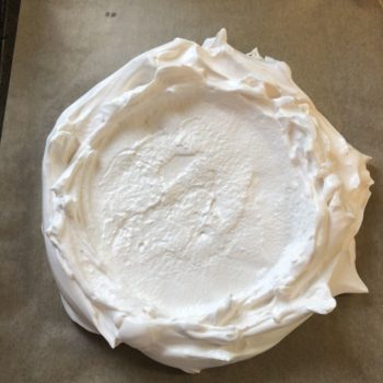 Rezept Apfel Birnen Pavlova lowcarb glutenfrei kalorienarm