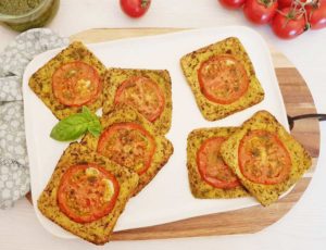 Rezept Pesto Tomaten Mandel Kissen lowcarb glutenfrei keto