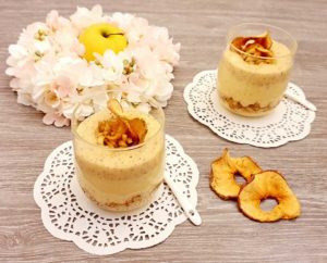 Rezept Proteindessert "Apfelstrudel" lowcarb glutenfrei