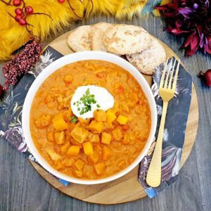 Rezept Kürbis Chicken Harissa lowcarb glutenfrei