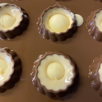 Grundrezept Schoko-Fruchtpralinen "Sorte Orange" lowcarb keto zuckerfrei