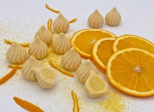 Grundrezept Schoko-Fruchtpralinen "Sorte Orange" lowcarb keto zuckerfrei