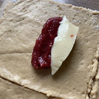 Rezept Pflaumen Pudding Taschen low carb glutenfrei keto