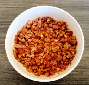 Rezept Speck - Pizza Brandteig Brötchenkranz lowcarb glutenfrei