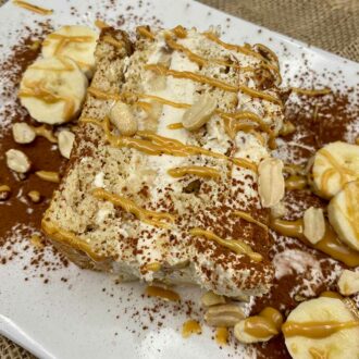 Rezept Bananen Erdnuss Tiramisu lowcarb glutenfrei keto