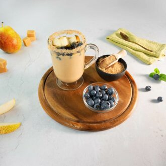 Proteindessert-Karamell-Sahne-low-carb-Paradiescreme